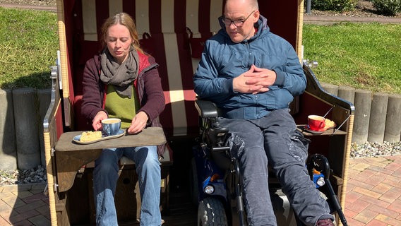 Strandkorb für Rollstuhlfahrer © Diakoniewerkes Bethanien Ducherow 