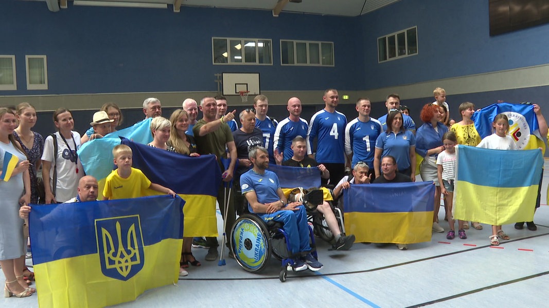 Rostocker Goalballer unterliegen Nationalteam aus der Ukraine