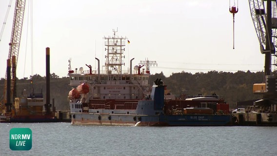 NDR MV Live: Das von der Klimaschutzstiftung gekaufte Schiff "Blue Ship"  