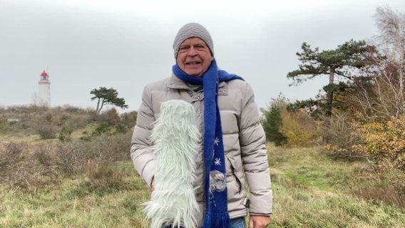 Thomas Globig moderiert das Wetter von der Insel Hiddensee. © NDR 