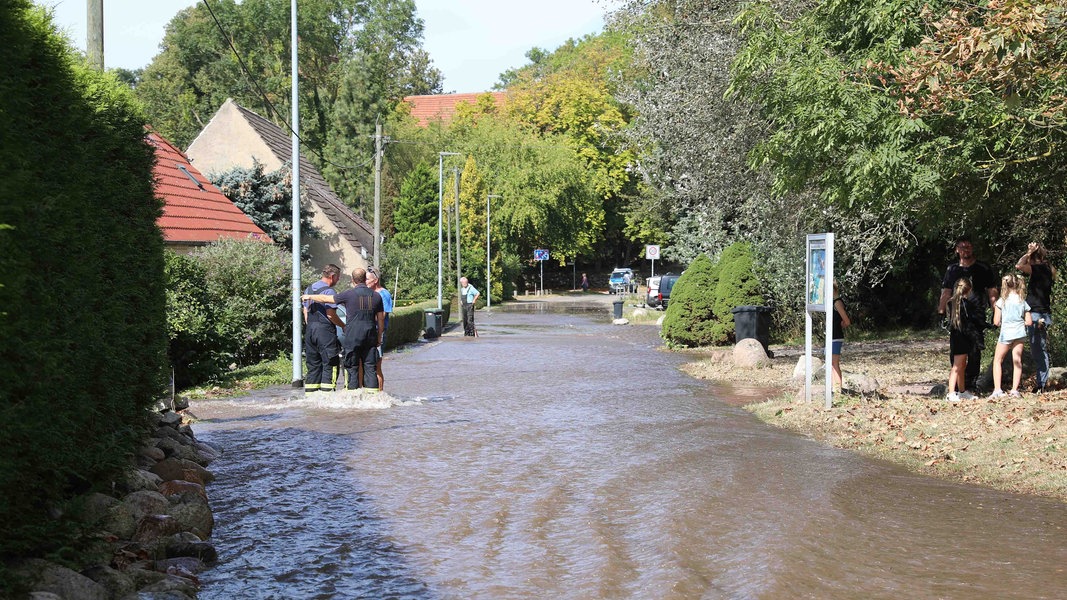 Rostock: Wasserrohrbruch lässt Grundstücke vollaufen