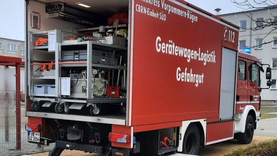 Feuerwehreinsatz an der  Regionalen Schule "Robert Koch" in Grimmen © Feuerwehr Grimmen 