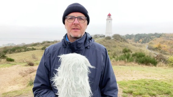 Stefan Kreibohm aus dem Wetterstudio Hiddensee mit dem Wetter für MV. © Screenshot 