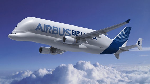 Das Trabnsportflugzeug Airbus Beluga. © Airbus Foto: Airbus