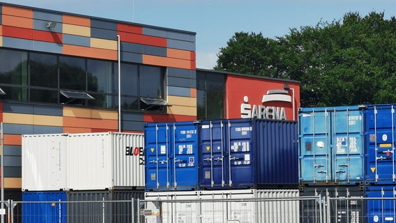 Container zum Schutz vor möglichen Blindgängern in Göttingen. © Norddeutscher Rundfunk Foto: Wieland Gabcke