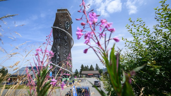 Blick auf den Harzturm in Torfhaus (Stadtteil von Altenau-Schulenberg im Oberharz in Clausthal-Zellerfeld). © dpa-Bildfunk Foto: Julian Stratenschulte/dpa