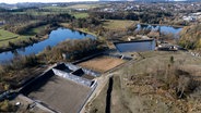 Blick auf einen Teilbereich der sogenannten Pflanzenkläranlage auf dem Gelände der ehemaligen Munitionsfabrik "Werk Tanne". © dpa-Bildfunk Foto: Swen Pförtner