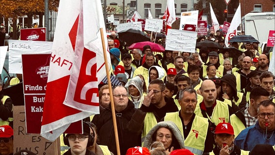 Angestellte der Süßwarenindustrie streiken. © NGG 