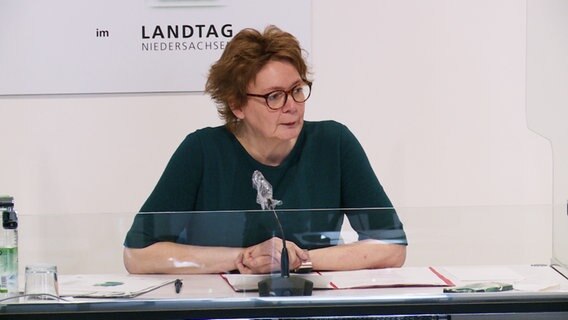 Health Minister Daniela Behrens (SPD) speaks at a press conference.  © NDR 