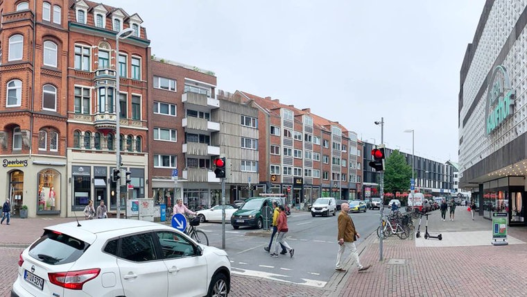 Die Schmiedestraße in Hannover vor der Umgestaltung © Landeshauptstadt Hannover