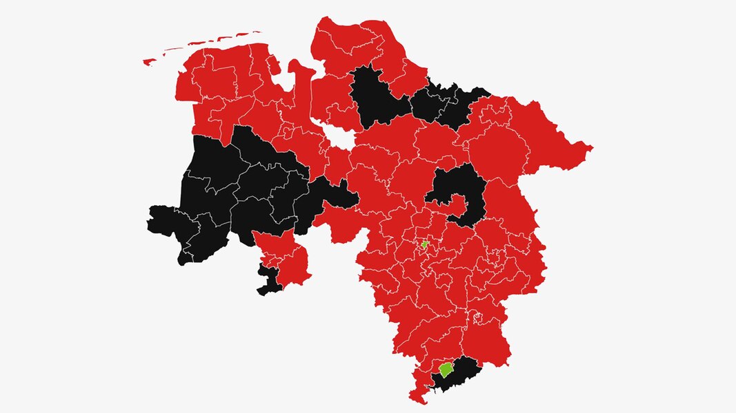 Wahl in Niedersachsen Die Ergebnisse in allen Wahlkreisen NDR.de