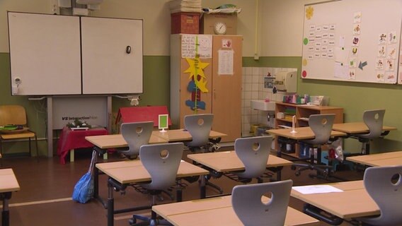 An empty classroom.  © NDR 