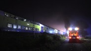 Ein metronom steht auf der Bahnstrecke zwischen Hamburg und Bremen. © TV Elb-News 