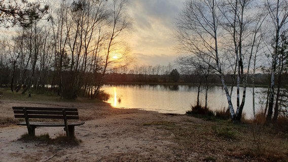 Sonnenuntergang am Sylvestersee in Schneverdingen © NDR Foto: Ulrike Ahrens-Mohr