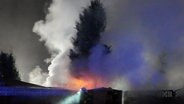 Ein Feuer auf einem Campingplatz in Dötlingen. © Kreisfeuerwehr Oldenburg 