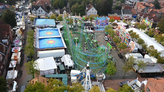 Blick auf den Gallimarkt in Leer. © dpa Foto: Lars Penning