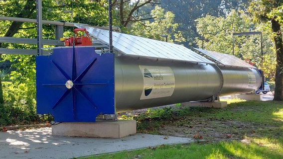 Die neue Teströhre goTube auf dem Campus der Hochschule Emden © Institut für Hyperloop Technologie 