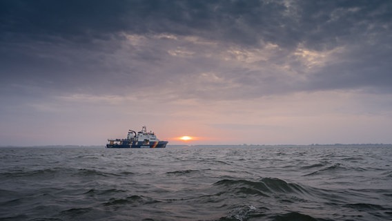 Ein Einsatzschiff der Bundespolizei nimmt an einer Übung auf der Nordsee teil. © Bundespolizei 