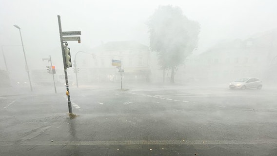 Starkregen (Unwetter) in Oldenburg. © NDR Foto: Mandy Mundt