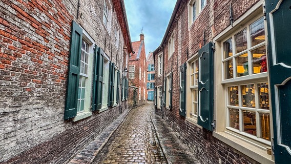 Ein Blick in den historischen Wilhelminengang in Leer. © NDR Foto: Gerrit Denekas