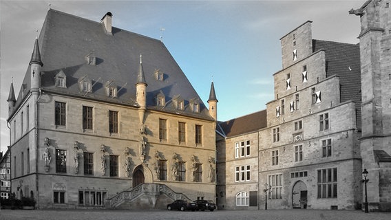 Das historische Rathaus von Osnabrück.  © Stadt Osnabrück, Referat Medien- und Öffentlichkeitsarbeit Foto: Dr. Sven Jürgensen