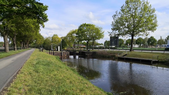 Die Schleuse III zwischen Rütenbrock und Erika am Haren-Rütenbrock-Kanal © NLWKN 