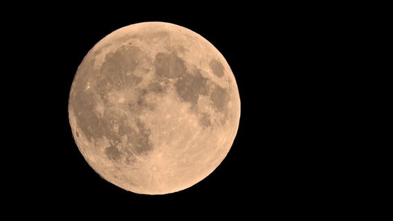 Der Supermond am Himmel über Hannover. © NDR Foto: Antje Kohlstedde