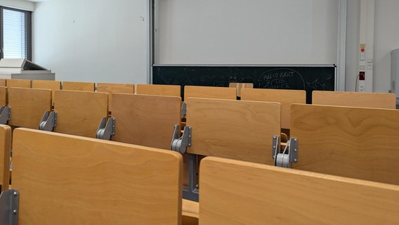 Osnabrück: Ein Hörsaal an der Universität Osnabrück von innen. © Ann-Kathrin Hegger 