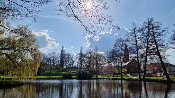 Blick in einen Park in Wildeshausen. © NDR Foto: Isabelle Jarren