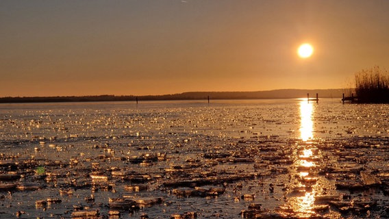 Eis und Sonne in Mardorf am Steinhuder Meer. © NDR Foto: Iris Litzke