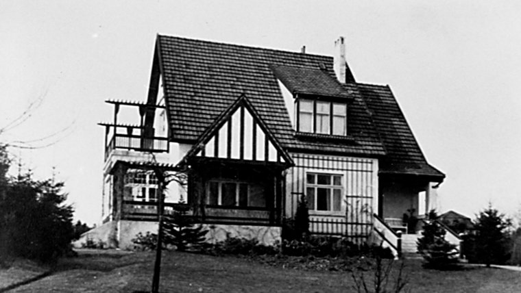 Das Haus in der Hagener Allee 80 in Ahrensburg um 1915. © Stadtarchiv Ahrensburg