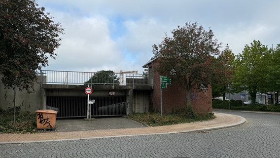 Das seit 2019 geschlossene Altstadtparkhaus in Husum © Stadt Husum 