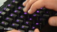 Zwei Hände schreiben auf einer Tastatur © NDR 