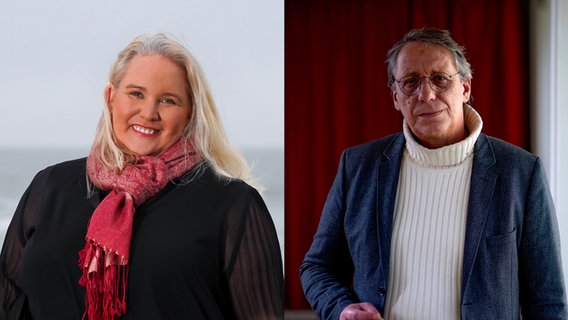 Portrait von Tina Haltermann und Markus Gieppner zur Sylter Bürgermeisterkandidatur. © Tina Haltermann / Privat  (links) | RomanMatejov (rechts) Foto: Privat (links) | RomanMatejov (rechts)