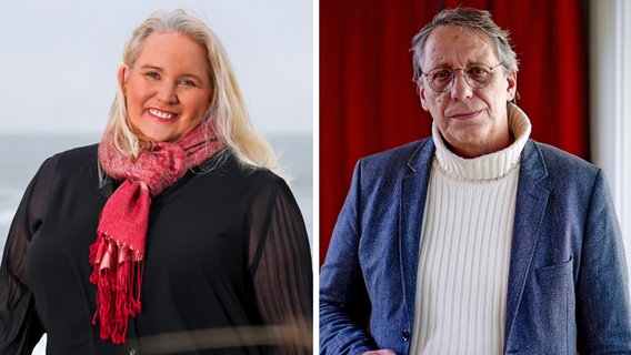 Portrait von Tina Haltermann und Markus Gieppner zur Sylter Bürgermeisterkandidatur. © Tina Haltermann / Privat  (links) | RomanMatejov (rechts) Foto: Privat (links) | RomanMatejov (rechts)