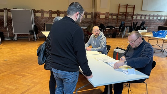 Wahlbezirk 11 (Kiel), Wahllokal Forum für Baukultur in der Waisenhofstraße. © NDR Foto: Bastian Pöhls