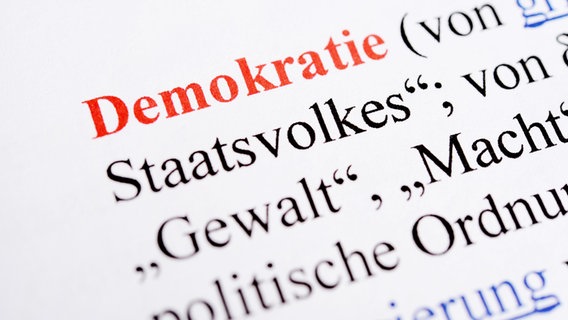 Symbolfoto zum Thema Demokratie. © Picture Alliance Foto: Frank May