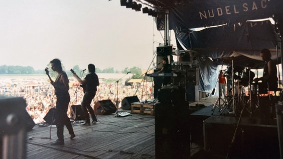 Die Kieler Band FEX bei einem Auftritt in den 80er Jahren. © Hans-Reimer Sievers 