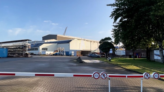 Das Gelände der Flensburger Schiffbau-Gesellschaft. © NDR Foto: Frank Goldenstein