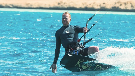 Ein Kitesurfer in Ägypten. © Privat Foto: Stefan Völcker