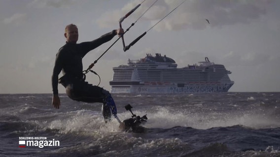 Kitesurfer Stefan Völckers. © NDR 