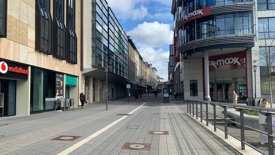 Die Fußgängerzone der Kieler Innenstadt. © Friederike Schneider Foto: Friederike Schneider