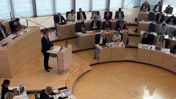 Abgeordnete sitzen im Landtag von Schleswig-Holstein. © NDR Foto: Friederike Hoppe