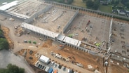 Die Baustelle des Logistikzentrums in Ellerau. © Stadt Quickborn Foto: Stadt Quickborn