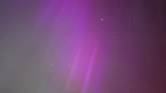 Polarlichter über der Sternwarte Neumünster. © Sternwarte Neumünster Foto: Justus Falk