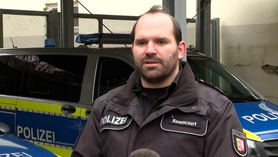 Philipp Renoncourt, Polizeidirektion Flensburg. © NDR 