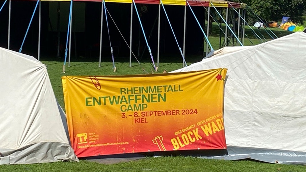 „Kiel entwaffnen“ – Protestcamp gegen Rüstungsindustrie beginnt