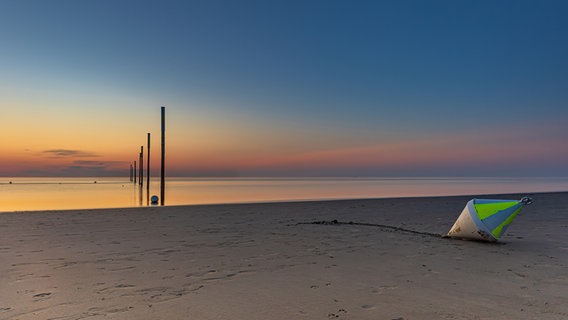 Abendstimmung am Strand von St. Peter-Ording. © Torsten Boll Foto: Torsten Boll