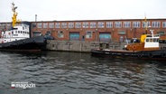 Der Kieler Seefischmarkt von der Wasserseite. © NDR Foto: NDR Screenshots