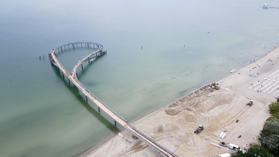 Die neue Maritim-Seebrücke in Timmendorfer Strand. © Kurbetrieb Gemeinde Timmendorfer Strand 